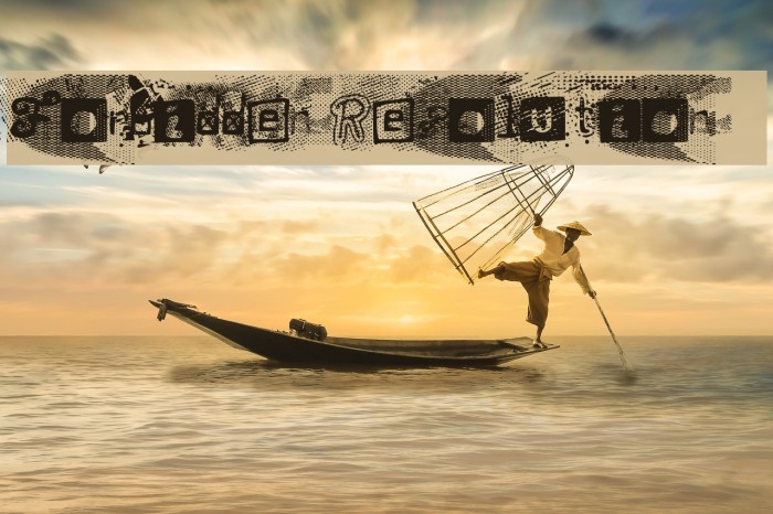 Forbidden Resolution Font examples