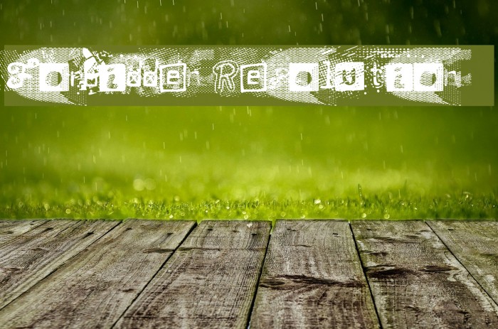 Forbidden Resolution Font examples