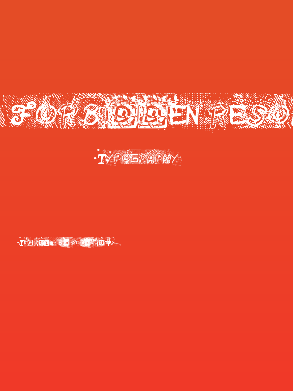 Forbidden Resolution Poster