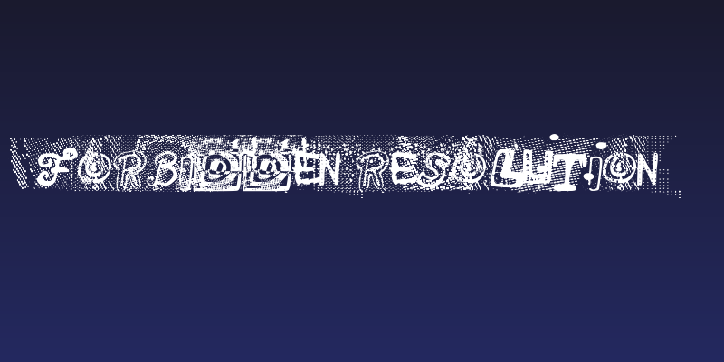 Forbidden Resolution Social Header