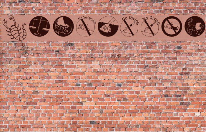 Forbidden Font examples