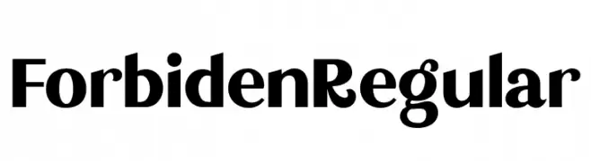 Forbiden Regular  Fuentes Gratis Descargar
