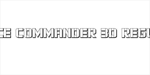Force Commander 3D Regular Logo