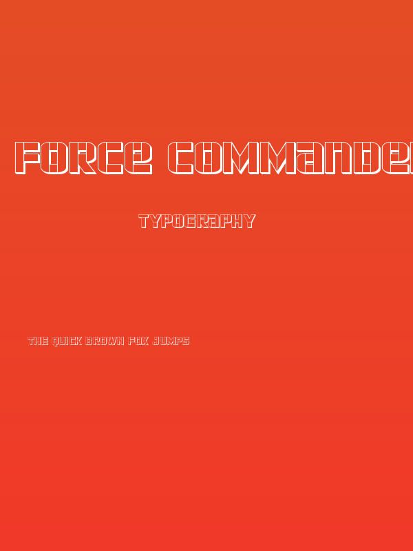 Force Commander 3D Regular Poster
