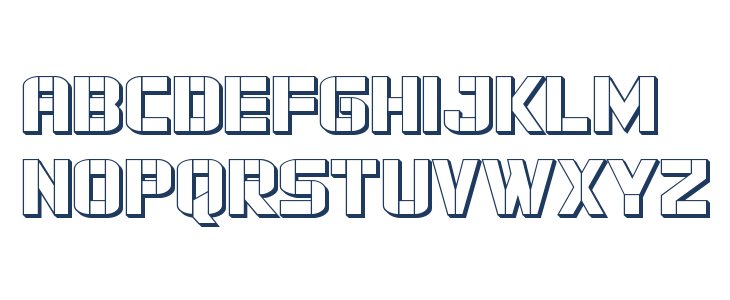 Force Commander 3D Regular Lowercase