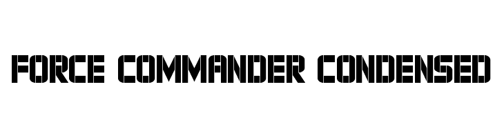 Force Commander Condensed  Скачать бесплатные шрифты