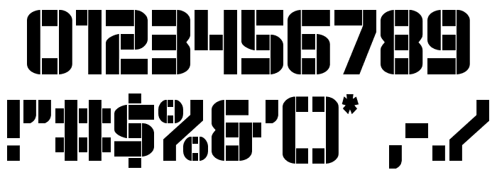 Force Commander Condensed Font OTHER CHARS
