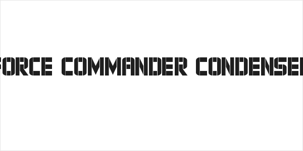 Force Commander Condensed Logo