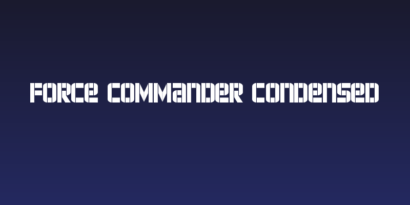 Force Commander Condensed Social Header