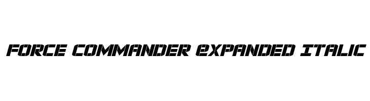 Force Commander Expanded Italic  les polices de caractères gratuit tlcharger
