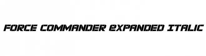 Force Commander Expanded Italic  Descarca Fonturi Gratis