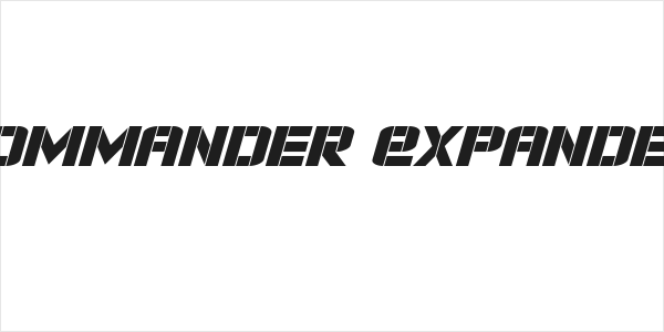 Force Commander Expanded Italic Logo