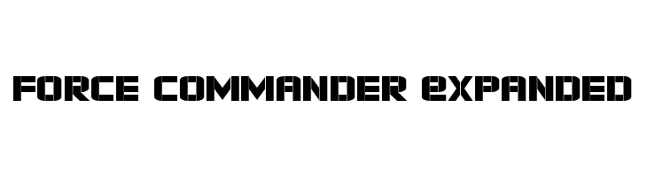 Force Commander Expanded  Descarca Fonturi Gratis