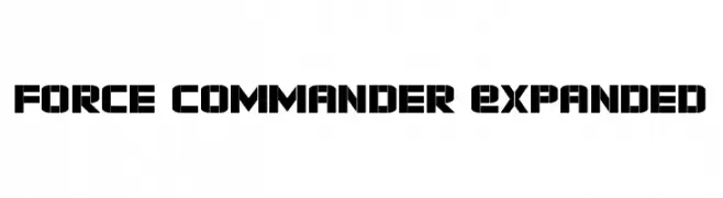 Force Commander Expanded  Descarca Fonturi Gratis