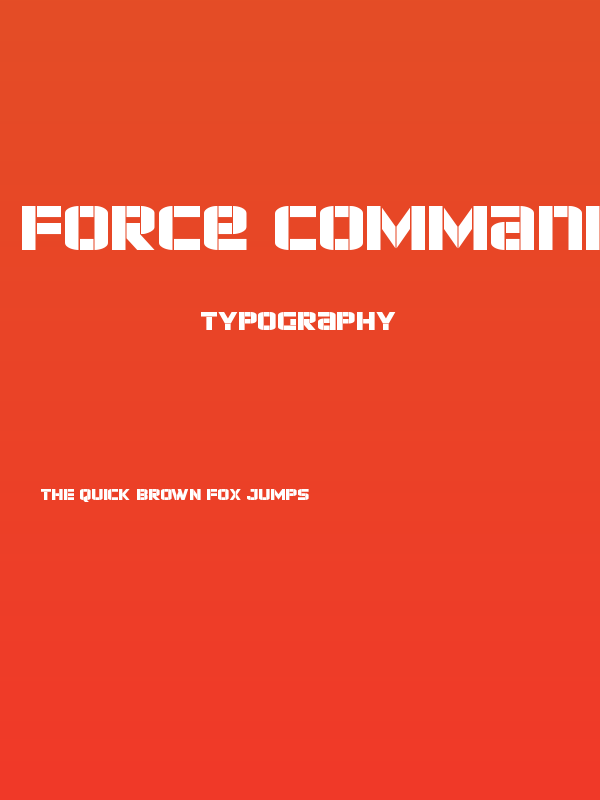 Force Commander Expanded Poster