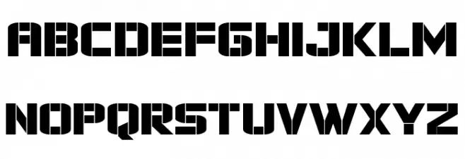 Force Commander Expanded Шрифта строчной