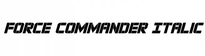Force Commander Italic  baixar fontes gratis