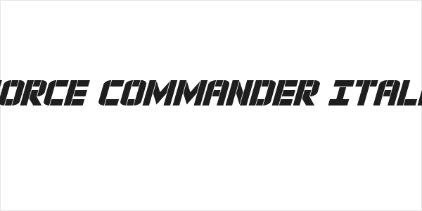 Force Commander Italic Logo