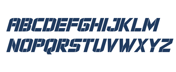 Force Commander Italic Lowercase