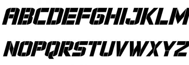 Force Commander Italic Fonte MINÚSCULAS