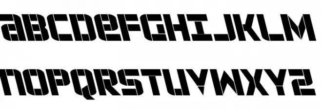 Force Commander Leftalic Schriftart Groß