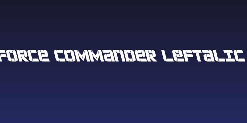 Force Commander Leftalic Social Header