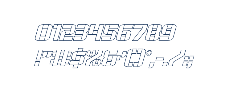 Force Commander Outline Italic Other Characters