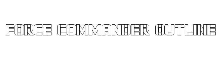 Force Commander Outline  baixar fontes gratis