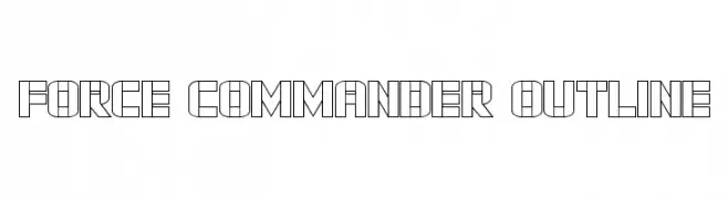 Force Commander Outline  Descarca Fonturi Gratis