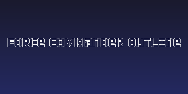 Force Commander Outline Social Header