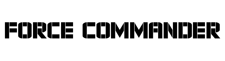 Force Commander  フリーフォントのダウンロード