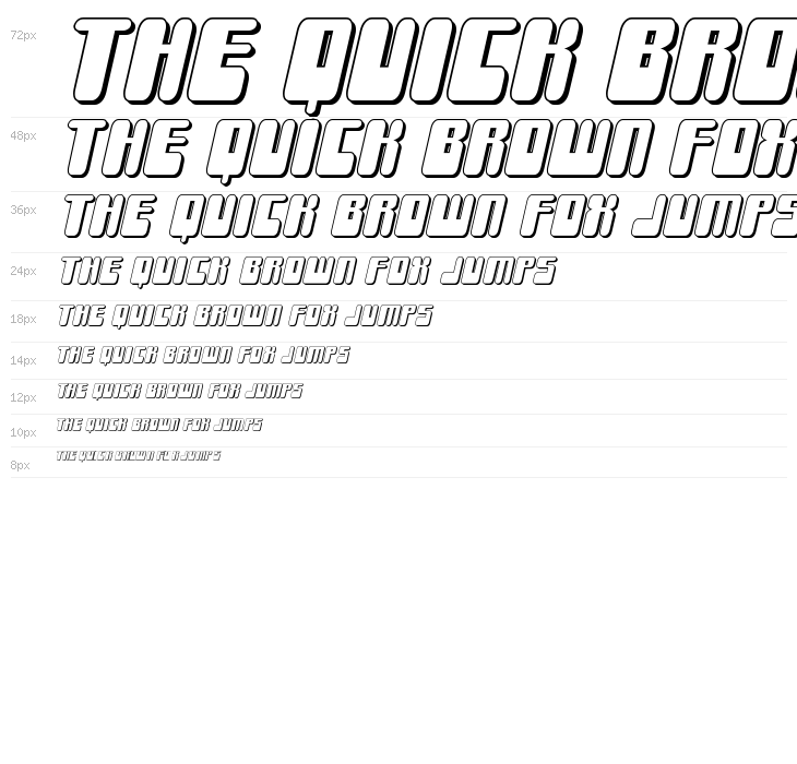 Force Majeure 3D Italic Waterfall