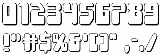 Force Majeure 3D Schriftart Anderer Schreiben