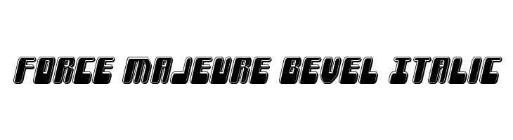 Force Majeure Bevel Italic Font