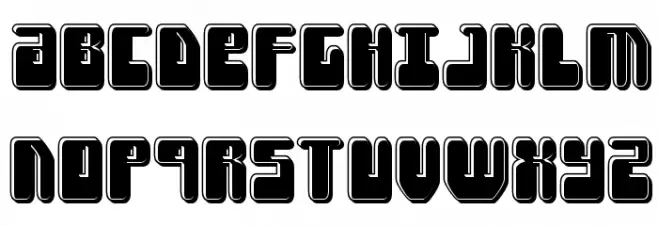 Force Majeure Bevel フォント 大文字