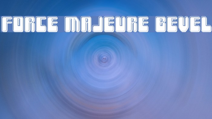 Force Majeure Bevel Font examples