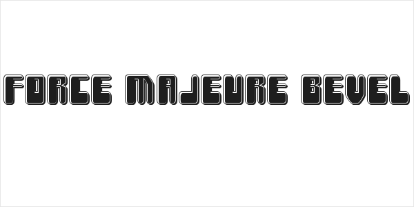 Force Majeure Bevel Logo