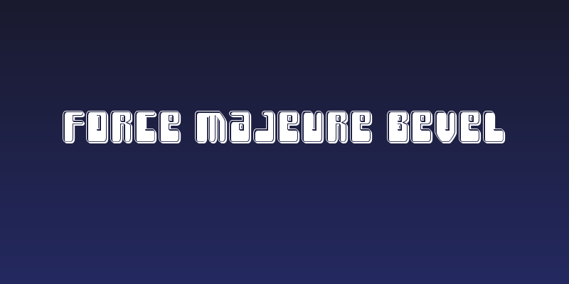 Force Majeure Bevel Social Header