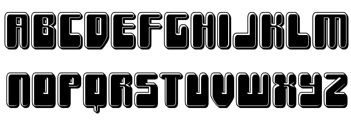 Force Majeure Bevel Font LOWERCASE