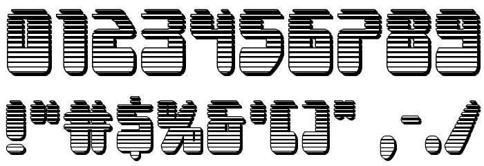 Force Majeure Chrome Font OTHER CHARS