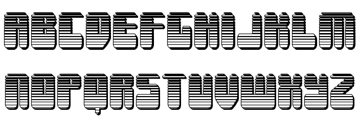 Force Majeure Chrome Font LOWERCASE