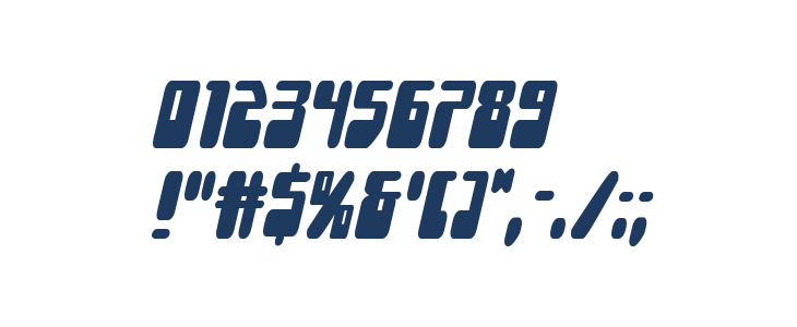 Force Majeure Condensed Italic Other Characters