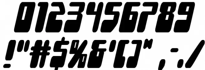 Force Majeure Condensed Italic Font OTHER CHARS