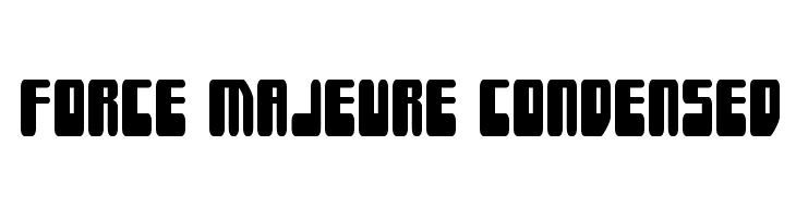 Force Majeure Condensed  Frei Schriftart Herunterladen