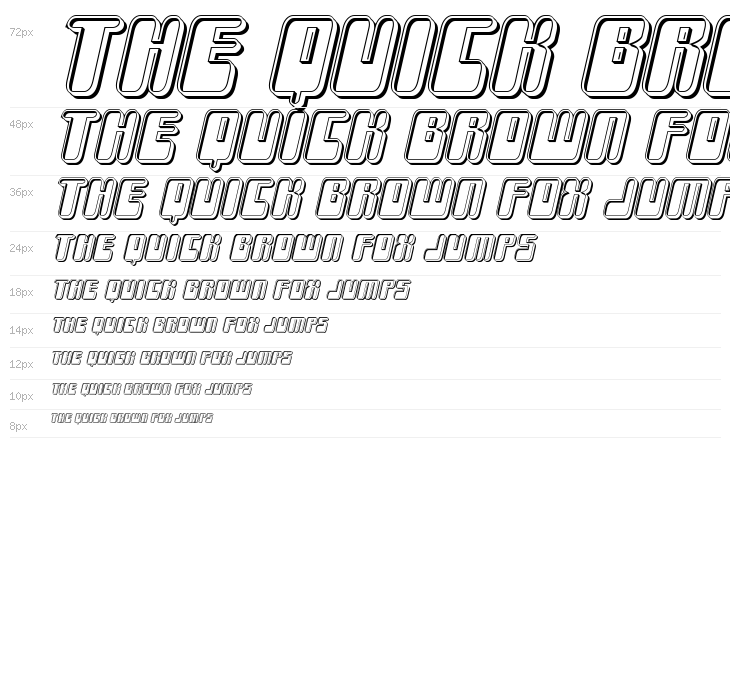 Force Majeure Engraved Italic Waterfall