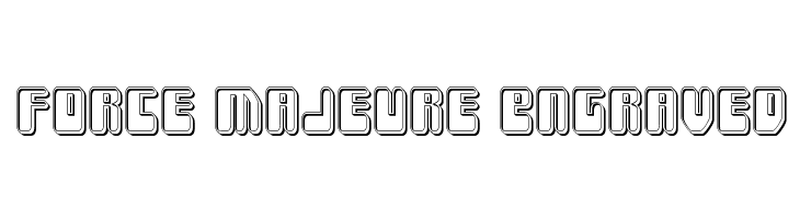 Force Majeure Engraved  les polices de caractères gratuit tlcharger