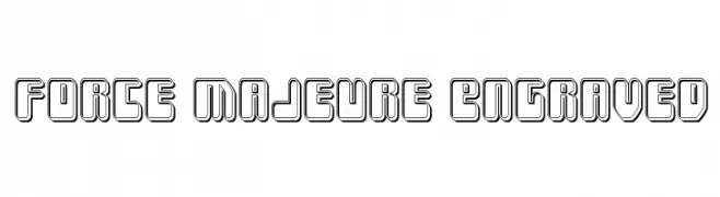Force Majeure Engraved  Скачать бесплатные шрифты