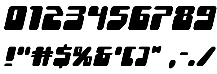 Force Majeure Expanded Italic Font OTHER CHARS