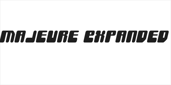 Force Majeure Expanded Italic Logo