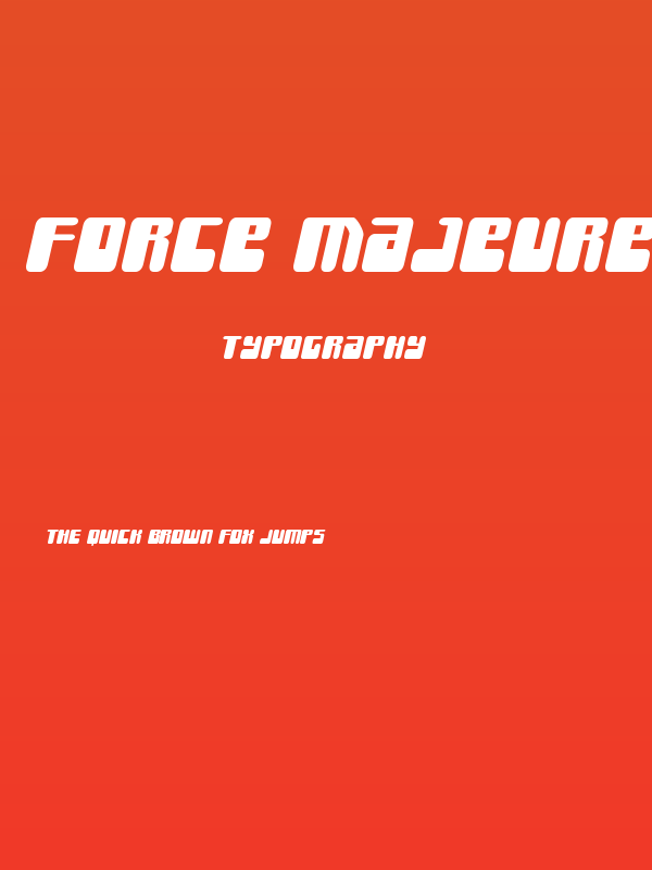 Force Majeure Expanded Italic Poster